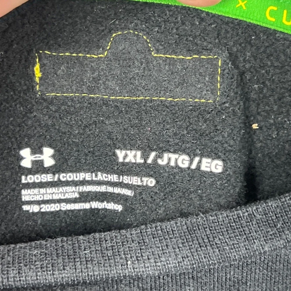Under‎ Armour Stephen Curry Collab Black Sesame St Crewneck Sweatshirt Kids XL